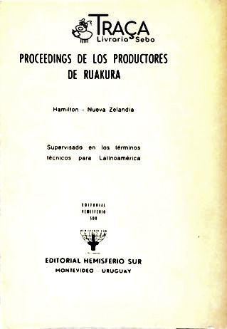 Proceedings de Los Productores de Ruakura
