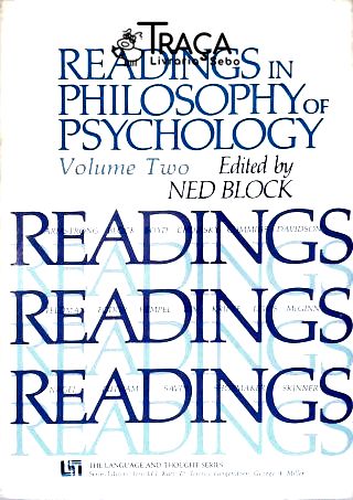Readings In Philosophy Of Psychology - Vol. 2