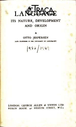 Language: Its Nature, Development And Origin