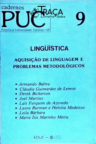 Cadernos Puc Nº 9 - Língüística