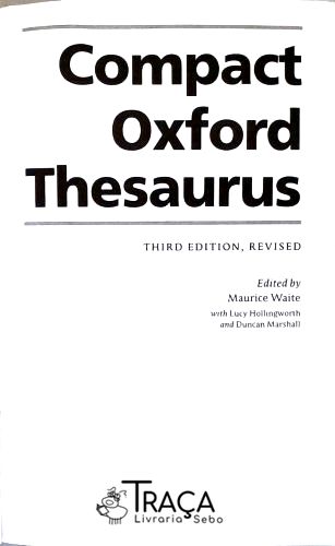 Compact Oxford Thesaurus