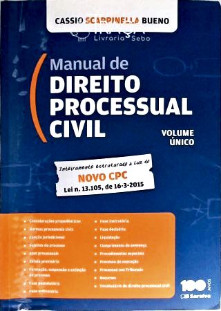 Manual De Direito Processual Civil - Volume Único