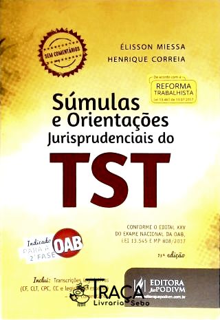 Súmulas e Orientações Jurisprudenciais do TST