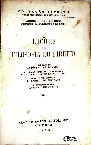Lições de Filosofia do Direito - Vol. 1