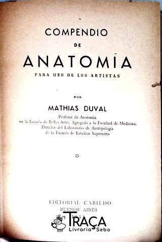 Compendio de Anatomía Artistica para uso de los artistas