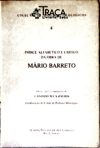 Índice Alfabético e Crítico da Obra de Mário Barreto