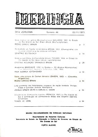 Iheringia Série Zoologia Nº 44