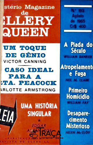 Mistério Magazine De Ellery Queen Nºs 193 194 e 195