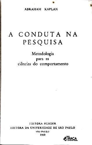 A Conduta na Pesquisa