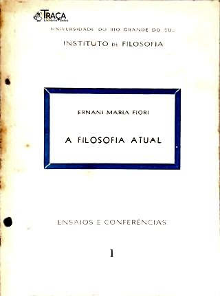 A Filosofia Atual - Autografado
