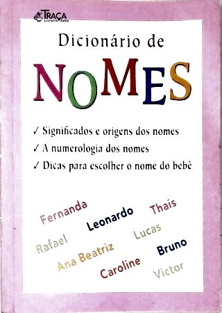 Dicionário De Nomes