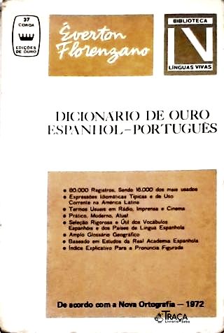Dicionario de Ouro - Espanhol -Português