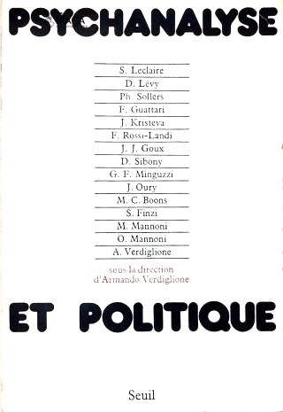 Psychanalyse Et Politique