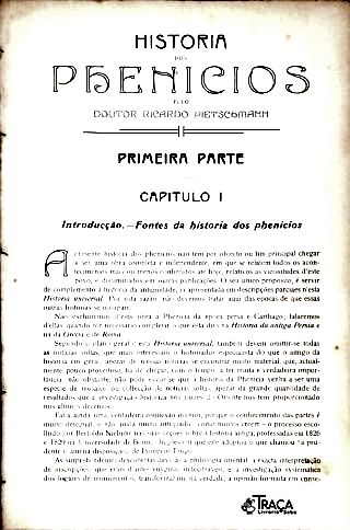 Historia dos Phenicios
