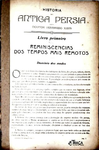 Historia da Antiga Persia - Vol. 1