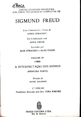 A Interpretação dos Sonhos - Vol. 4
