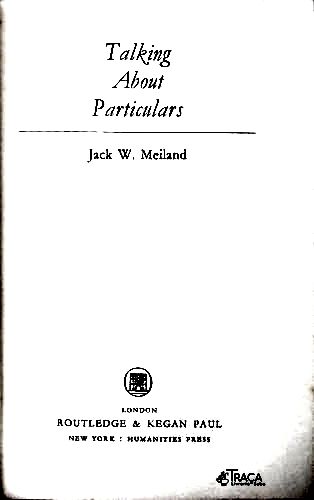 Talking About Particulars