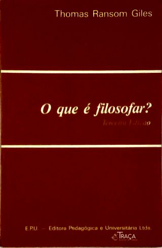 O Que É Filosofar?