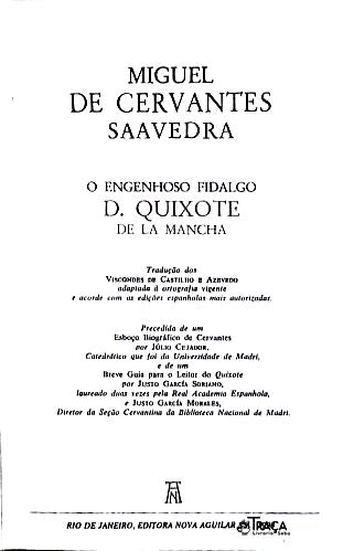 Dom Quixote de La Mancha