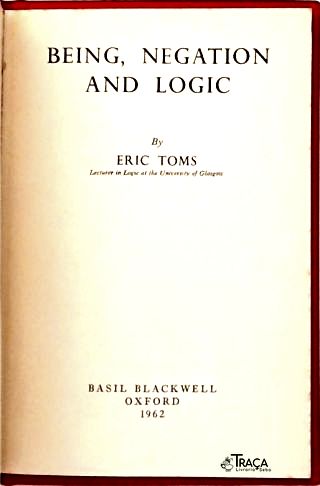 Being, Negation And Logic