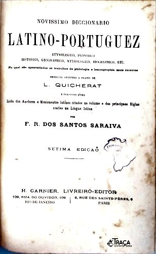 Novissimo Diccionario Latino-portuguez