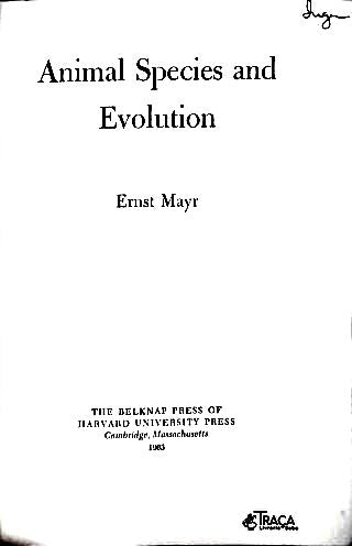 Animal Species And Evolution