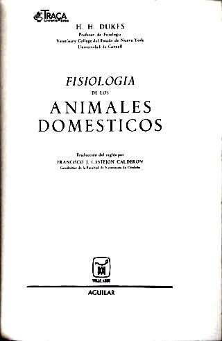 Fisiología de Los Animales Domésticos