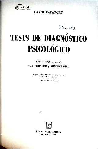 Tests de Diagnóstico Psicológico