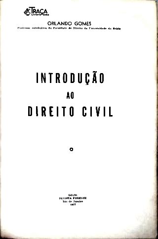 Introdução Ao Direito Civil