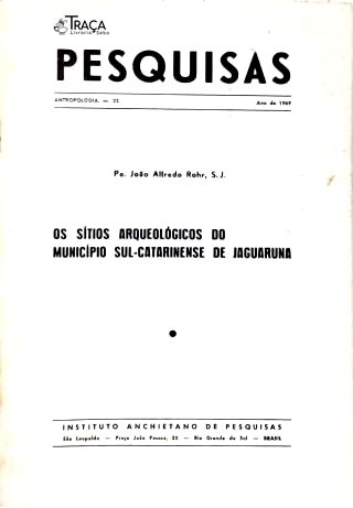 Pesquisas de Antropologia Nº 22