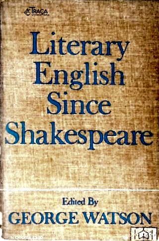 Literary English Since Shakespeare