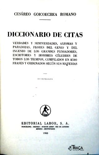 Diccionário de Citas