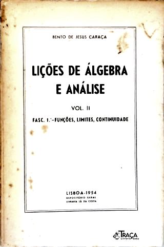 Lições de Álgebra e Análise - Vol. 2