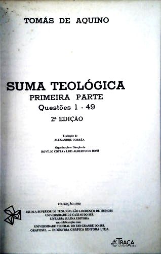 Suma Teológica - Vol. 1 - Questões 1- 49