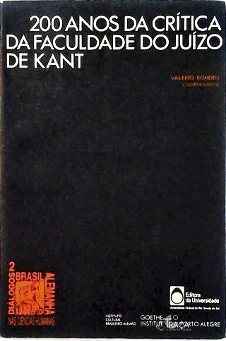 200 Anos da Crítica da Faculdade do Juízo de Kant
