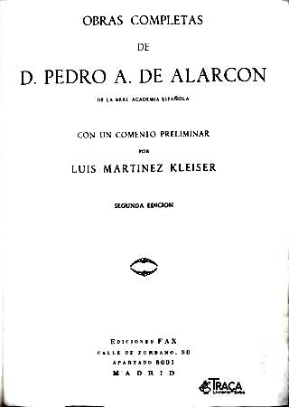 Obras Completas de D. Pedro A. de Alarcón