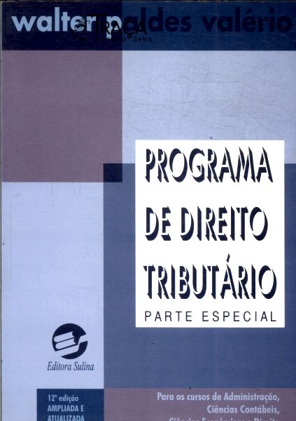Programa de Direito Tributário