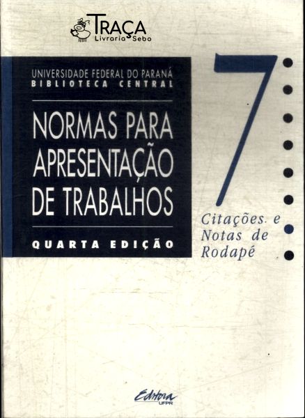 Normas para Apresentação de Trabalhos Vol 7
