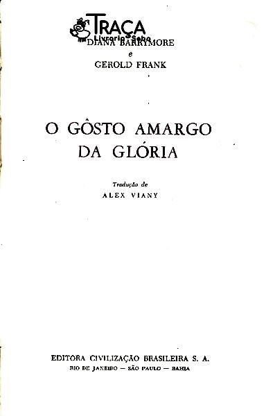 O Gosto Amargo da Glória