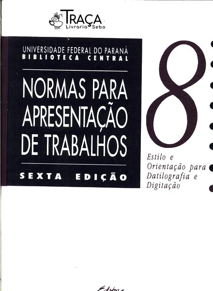 Normas para Apresentação de Trabalhos Vol 8