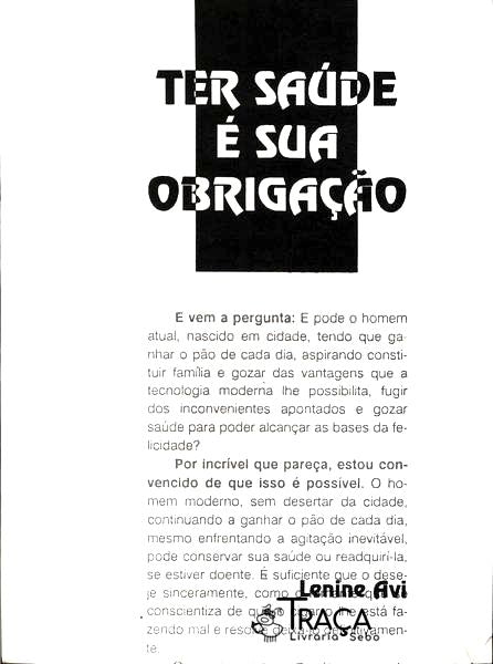 Ter Saúde É Sua Obrigação
