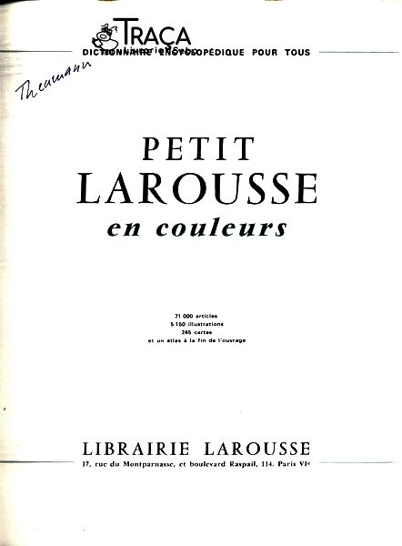 Petit Larousse En Couleurs (1972)