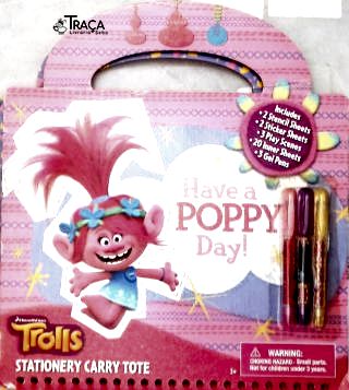 Dreamworks Trolls Stationary Carry Tote (Inclui Canetinhas)