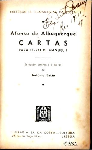 Cartas Para El-Rei D. Manuel I