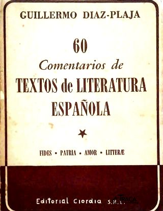 Comentarios de Textos la Literatura Española