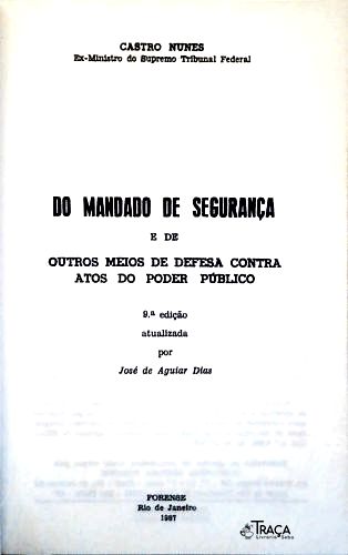 Do Mandato de Segurança