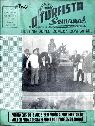 Revista o Turfista Semanal Nºs 1.363 a 1.375 (Outubro a Dezembro)