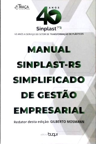 Manual Sinplast-RS Simplificado de Gestão Empresarial